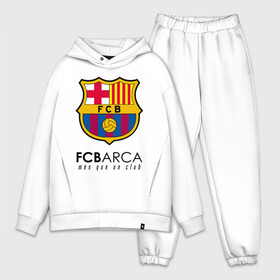 Мужской костюм хлопок OVERSIZE с принтом FC BARCELONA (BARCA) в Санкт-Петербурге,  |  | barca | barcelona | fc barca | барка | барселона