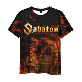 Мужская футболка 3D с принтом Sabaton в Санкт-Петербурге, 100% полиэфир | прямой крой, круглый вырез горловины, длина до линии бедер | heavy | metal | power | sabaton | метал | пауэр | сабатон | хэви