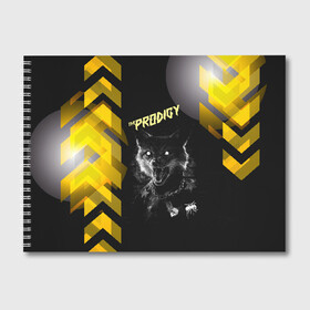 Альбом для рисования с принтом the prodigy (лис) в Санкт-Петербурге, 100% бумага
 | матовая бумага, плотность 200 мг. | Тематика изображения на принте: the prodigy