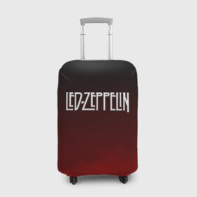Чехол для чемодана 3D с принтом Led Zeppelin в Санкт-Петербурге, 86% полиэфир, 14% спандекс | двустороннее нанесение принта, прорези для ручек и колес | led zeppelin | лед зеппелин