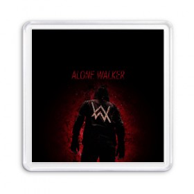 Магнит 55*55 с принтом Alan Walker. в Санкт-Петербурге, Пластик | Размер: 65*65 мм; Размер печати: 55*55 мм | alan walker | aw | electro | electro music | music | алан уокер | музыка | музыкант | электро | электронная музыка