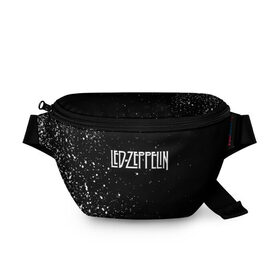 Поясная сумка 3D с принтом Led Zeppelin в Санкт-Петербурге, 100% полиэстер | плотная ткань, ремень с регулируемой длиной, внутри несколько карманов для мелочей, основное отделение и карман с обратной стороны сумки застегиваются на молнию | 