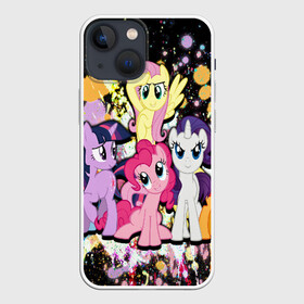 Чехол для iPhone 13 mini с принтом MY LITTLE PONY в Санкт-Петербурге,  |  | my little pony | pinkie pie | scootaloo | spike | sweaty balls | искорка | крошка бель | маленькие пони | мульфтфильм | пони | си | скутолу | эппл блум