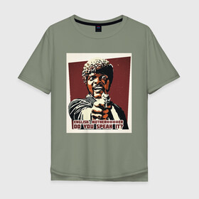 Мужская футболка хлопок Oversize с принтом DO YOU SPEAK IT? в Санкт-Петербурге, 100% хлопок | свободный крой, круглый ворот, “спинка” длиннее передней части | pulp fiction | квентина тарантино | кино | криминальное чтиво | тарантино