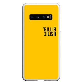 Чехол для Samsung Galaxy S10 с принтом BILLIE EILISH (как в bad guy) в Санкт-Петербурге, Силикон | Область печати: задняя сторона чехла, без боковых панелей | all | asleep | bad | bellyache | billie | dont | eilish | eyes | fall | guy | logo | music | ocean | reserved | singer | smile | when | yellow | айлиш | били | билли | бэрд | желтая | желтый | лого | музыка | пайрат | певица | эйлиш