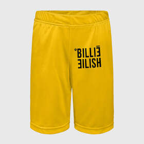 Детские спортивные шорты 3D с принтом BILLIE EILISH (как в bad guy) в Санкт-Петербурге,  100% полиэстер
 | пояс оформлен широкой мягкой резинкой, ткань тянется
 | all | asleep | bad | bellyache | billie | dont | eilish | eyes | fall | guy | logo | music | ocean | reserved | singer | smile | when | yellow | айлиш | били | билли | бэрд | желтая | желтый | лого | музыка | пайрат | певица | эйлиш
