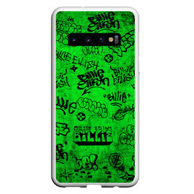 Чехол для Samsung Galaxy S10 с принтом Billie Eilish Graffiti Grunge в Санкт-Петербурге, Силикон | Область печати: задняя сторона чехла, без боковых панелей | billie | eilish | graffiti | grunge | айлиш | билли | граффити | татуировки