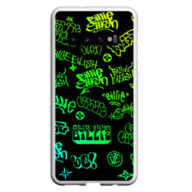 Чехол для Samsung Galaxy S10 с принтом Billie Eilish Graffiti gradien в Санкт-Петербурге, Силикон | Область печати: задняя сторона чехла, без боковых панелей | billie | eilish | gradient | graffiti | айлиш | билли | градиент | граффити | татуировки