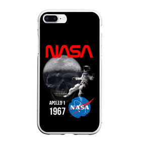 Чехол для iPhone 7Plus/8 Plus матовый с принтом Nasa Apollo 1 1967 в Санкт-Петербурге, Силикон | Область печати: задняя сторона чехла, без боковых панелей | apollo 1 | apollon 1 | apolon 1 | nasa | аполлон 1 | аполон 1 | наса | насса