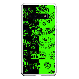 Чехол для Samsung Galaxy S10 с принтом Billie Eilish Graffiti two col в Санкт-Петербурге, Силикон | Область печати: задняя сторона чехла, без боковых панелей | Тематика изображения на принте: billie | eilish | gradient | graffiti | айлиш | билли | граффити | татуировки