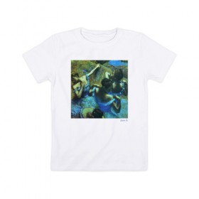 Детская футболка хлопок с принтом Дега в Санкт-Петербурге, 100% хлопок | круглый вырез горловины, полуприлегающий силуэт, длина до линии бедер | живопись | искусство | картина | художники | шедевры