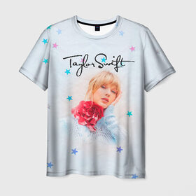 Мужская футболка 3D с принтом Taylor Swift в Санкт-Петербурге, 100% полиэфир | прямой крой, круглый вырез горловины, длина до линии бедер | Тематика изображения на принте: lover | taylor swift | taylor swift lover | тэйлор свифт