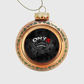 Стеклянный ёлочный шар с принтом Onyx в Санкт-Петербурге, Стекло | Диаметр: 80 мм | fredro starr | onyx | rap | sonny seeza | sticky fingaz | оникс | рэп