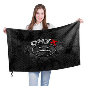 Флаг 3D с принтом Onyx в Санкт-Петербурге, 100% полиэстер | плотность ткани — 95 г/м2, размер — 67 х 109 см. Принт наносится с одной стороны | Тематика изображения на принте: fredro starr | onyx | rap | sonny seeza | sticky fingaz | оникс | рэп