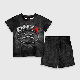 Детский костюм с шортами 3D с принтом Onyx в Санкт-Петербурге,  |  | fredro starr | onyx | rap | sonny seeza | sticky fingaz | оникс | рэп