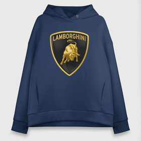 Женское худи Oversize хлопок с принтом Lamborghini LOGO в Санкт-Петербурге, френч-терри — 70% хлопок, 30% полиэстер. Мягкий теплый начес внутри —100% хлопок | боковые карманы, эластичные манжеты и нижняя кромка, капюшон на магнитной кнопке | auto | brand | lamborghini | sport | авто | автомобиль | автомобильные | бренд | ламборгини | марка | машины | спорт