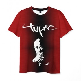 Мужская футболка 3D с принтом 2Pac в Санкт-Петербурге, 100% полиэфир | прямой крой, круглый вырез горловины, длина до линии бедер | 2 pac | 2 pack | 2 pak | 2pack | 2pak | gangsta | gangster | hiphop | makaveli | mc new york | rap | thug life | tu pac | tupac | tupac shakur | tupack | two pac | west coast | гангста | реп | рэп | ту пак | тупак