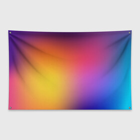 Флаг-баннер с принтом Abstract gradient colors в Санкт-Петербурге, 100% полиэстер | размер 67 х 109 см, плотность ткани — 95 г/м2; по краям флага есть четыре люверса для крепления | abstract | colors | gradient | абстракция | градиент | перелив | цвет | цветовой