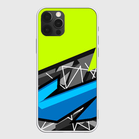 Чехол для iPhone 12 Pro Max с принтом Blue & Green Style в Санкт-Петербурге, Силикон |  | texture | абстракция | граффити | краски | линии | текстура | уличный стиль | яркая