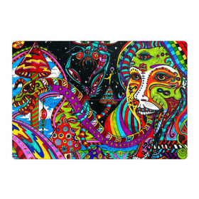 Магнитный плакат 3Х2 с принтом психоделика в Санкт-Петербурге, Полимерный материал с магнитным слоем | 6 деталей размером 9*9 см | abstract | abstraction | color | geometry | paitnt | psy | абстракция | геометрия | краски | неоновые | психоделика