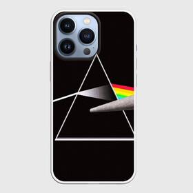 Чехол для iPhone 13 Pro с принтом PINK FLOYD в Санкт-Петербурге,  |  | music | pink floyd | the dark side of the moon | космос | луна | музыка | пинк флойд | призма | рок | треугольник | триангулярная призма