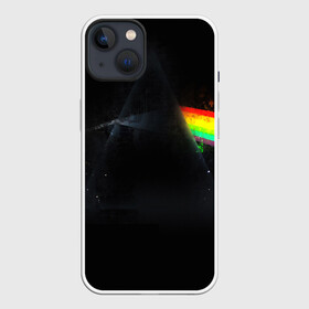 Чехол для iPhone 13 с принтом PINK FLOYD в Санкт-Петербурге,  |  | Тематика изображения на принте: music | pink floyd | the dark side of the moon | космос | луна | музыка | пинк флойд | призма | рок | треугольник | триангулярная призма