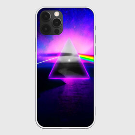 Чехол для iPhone 12 Pro Max с принтом PINK FLOYD в Санкт-Петербурге, Силикон |  | Тематика изображения на принте: music | pink floyd | the dark side of the moon | космос | луна | музыка | пинк флойд | призма | рок | треугольник | триангулярная призма