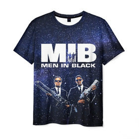 Мужская футболка 3D с принтом люди в черном в Санкт-Петербурге, 100% полиэфир | прямой крой, круглый вырез горловины, длина до линии бедер | Тематика изображения на принте: men in black | mib | ufo | люди в черном | нло
