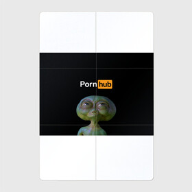 Магнитный плакат 2Х3 с принтом Alien and Porh Hub в Санкт-Петербурге, Полимерный материал с магнитным слоем | 6 деталей размером 9*9 см | Тематика изображения на принте: men in black | mib | ufo | люди в черном | нло
