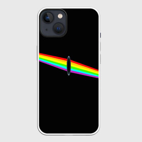 Чехол для iPhone 13 с принтом PINK FLOYD в Санкт-Петербурге,  |  | Тематика изображения на принте: music | pink floyd | the dark side of the moon | космос | луна | музыка | пинк флойд | призма | рок | треугольник | триангулярная призма