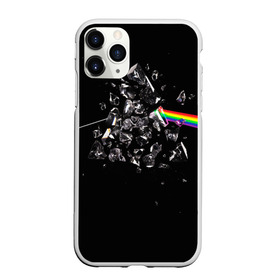 Чехол для iPhone 11 Pro матовый с принтом PINK FLOYD в Санкт-Петербурге, Силикон |  | Тематика изображения на принте: music | pink floyd | the dark side of the moon | космос | луна | музыка | пинк флойд | призма | рок | треугольник | триангулярная призма