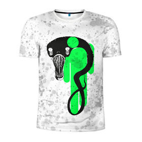 Мужская футболка 3D спортивная с принтом BILLIE EILISH - Blohsh & Ghoul в Санкт-Петербурге, 100% полиэстер с улучшенными характеристиками | приталенный силуэт, круглая горловина, широкие плечи, сужается к линии бедра | all | asleep | bad | bellyache | billie | blohsh | dont | eilish | eyes | fall | ghoul | guy | logo | music | ocean | singer | smile | when | айлиш | били | билли | бэрд | лого | музыка | пайрат | певица | символ | эйлиш