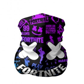 Бандана-труба 3D с принтом FORTNITE x MARSHMELLO в Санкт-Петербурге, 100% полиэстер, ткань с особыми свойствами — Activecool | плотность 150‒180 г/м2; хорошо тянется, но сохраняет форму | fortnite | fortnite 2 | fortnite x маршмелло | ikonik | marshmello | ninja | ninja streamer | иконик | ниндзя | фортнайт | фортнайт 2 | фортнайт глава 2
