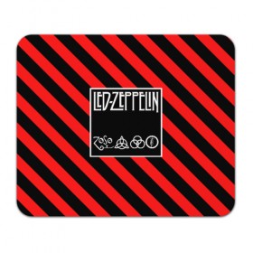 Коврик для мышки прямоугольный с принтом Led Zeppelin в Санкт-Петербурге, натуральный каучук | размер 230 х 185 мм; запечатка лицевой стороны | 