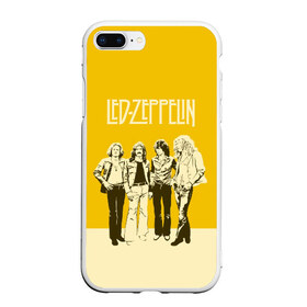 Чехол для iPhone 7Plus/8 Plus матовый с принтом Led Zeppelin в Санкт-Петербурге, Силикон | Область печати: задняя сторона чехла, без боковых панелей | led | led zep | led zeppelin | ledzep | lz | zoso | группа | джимми пейдж | джон генри бонэм | джон пол джонс | зосо | лед зепелен | лед зеппелин | ледзепелен | ледзеппелин | роберт плант | рок