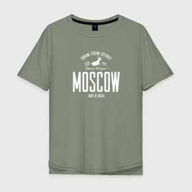 Мужская футболка хлопок Oversize с принтом Москва Iron в Санкт-Петербурге, 100% хлопок | свободный крой, круглый ворот, “спинка” длиннее передней части | Тематика изображения на принте: i love moscow | moscow | город | москва | мск | регион | я люблю москву