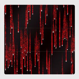 Магнитный плакат 3Х3 с принтом МАТРИЧНЫЙ КОД в Санкт-Петербурге, Полимерный материал с магнитным слоем | 9 деталей размером 9*9 см | Тематика изображения на принте: hugo weaving | pc | the matrix | код | компьютеры | матрица | матрица 4 | программист | программный код | цифры