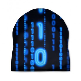 Шапка 3D с принтом Я ПРОГРАММИСТ в Санкт-Петербурге, 100% полиэстер | универсальный размер, печать по всей поверхности изделия | hugo weaving | pc | the matrix | код | компьютеры | матрица | матрица 4 | программист | программный код | цифры