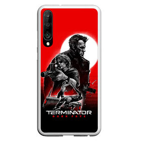 Чехол для Honor P30 с принтом Terminator Dark Fate в Санкт-Петербурге, Силикон | Область печати: задняя сторона чехла, без боковых панелей | dark fate | sarah j. connor | t 800 | terminator | восстание машин | киборг | сара коннор | темные судьбы | терминатор