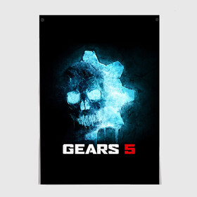 Постер с принтом GEARS 5 в Санкт-Петербурге, 100% бумага
 | бумага, плотность 150 мг. Матовая, но за счет высокого коэффициента гладкости имеет небольшой блеск и дает на свету блики, но в отличии от глянцевой бумаги не покрыта лаком | game | games | gears | gears 5 | gears of war | logo | shooter | symbol | war | боевик | вар | войны | гирс | гирс 5 | гирс оф вар | игра | игры | лого | логотип | символ | шестерни | шутер