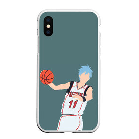 Чехол для iPhone XS Max матовый с принтом Tetsuya Kuroko в Санкт-Петербурге, Силикон | Область печати: задняя сторона чехла, без боковых панелей | Тематика изображения на принте: basket | basketball | kuroko | kuroko no basket | phantom | tetsu | tetsuya | баскетбол | куроко | тэцу | тэцуя | фантом