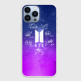 Чехол для iPhone 13 Pro Max с принтом BTS АВТОГРАФЫ в Санкт-Петербурге,  |  | bangtan boys | bt21 | bts | бтс