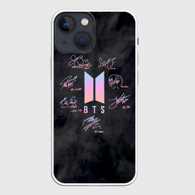 Чехол для iPhone 13 mini с принтом BTS | БТС АВТОГРАФЫ в Санкт-Петербурге,  |  | bangtan boys | bt21 | bts | бтс