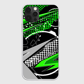 Чехол для iPhone 12 Pro Max с принтом Black and Green в Санкт-Петербурге, Силикон |  | texture | абстракция | граффити | краски | линии | текстура | уличный стиль | яркая
