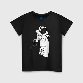 Детская футболка хлопок с принтом Майкл Джексон в Санкт-Петербурге, 100% хлопок | круглый вырез горловины, полуприлегающий силуэт, длина до линии бедер | michael jackson | артист | майкл джексон | музыка | поп | рок