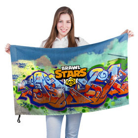 Флаг 3D с принтом BRAWL STARS в Санкт-Петербурге, 100% полиэстер | плотность ткани — 95 г/м2, размер — 67 х 109 см. Принт наносится с одной стороны | android | brawl stars | games | mobile game | stars | игры | мобильные игры