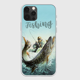 Чехол для iPhone 12 Pro Max с принтом Fishing в Санкт-Петербурге, Силикон |  | Тематика изображения на принте: рыба | рыбак | рыбалка | снасти | увлечение | улов | хобби