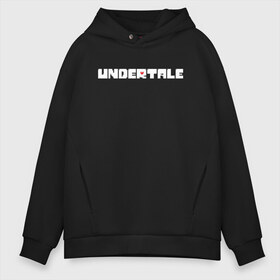 Мужское худи Oversize хлопок с принтом UNDERTALE в Санкт-Петербурге, френч-терри — 70% хлопок, 30% полиэстер. Мягкий теплый начес внутри —100% хлопок | боковые карманы, эластичные манжеты и нижняя кромка, капюшон на магнитной кнопке | asriel dreemurr | chara | frisk | sans | undertale | азриэль дримурр | андертейл | андрайн | гастер | меттатон | санс | фриск | чара