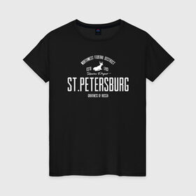 Женская футболка хлопок с принтом Питер Iron в Санкт-Петербурге, 100% хлопок | прямой крой, круглый вырез горловины, длина до линии бедер, слегка спущенное плечо | Тематика изображения на принте: spb | ленинград | питер | санкт петербург | спб | я люблю питер