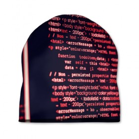 Шапка 3D с принтом HTML&PHP в Санкт-Петербурге, 100% полиэстер | универсальный размер, печать по всей поверхности изделия | hugo weaving | pc | the matrix | код | компьютеры | матрица | матрица 4 | программист | программный код | цифры